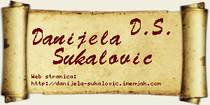 Danijela Šukalović vizit kartica